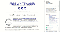Desktop Screenshot of freewhitewater.com